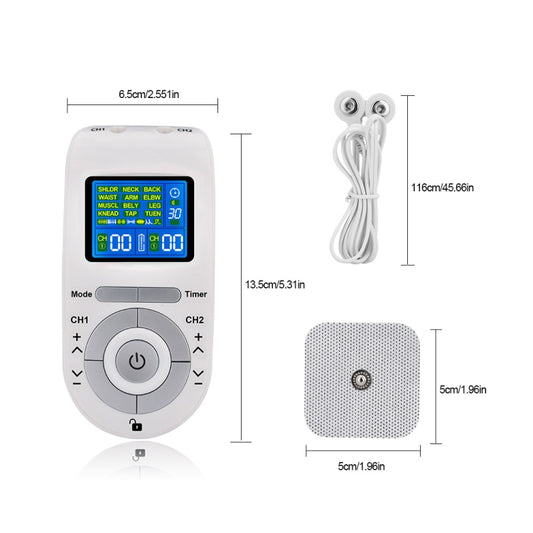 12 Modes TENS Machine Low Frequency Pulse Physiotherapy Device for Pain Relief HH-8812 - Massage & Relaxation by buy2fix | Online Shopping UK | buy2fix