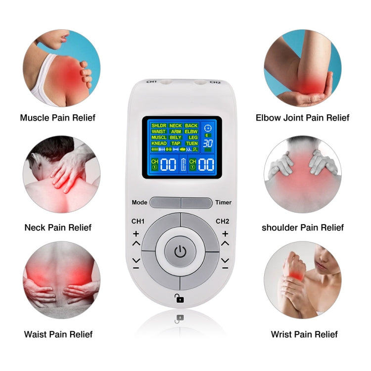 12 Modes TENS Machine Low Frequency Pulse Physiotherapy Device for Pain Relief HH-8812 - Massage & Relaxation by buy2fix | Online Shopping UK | buy2fix