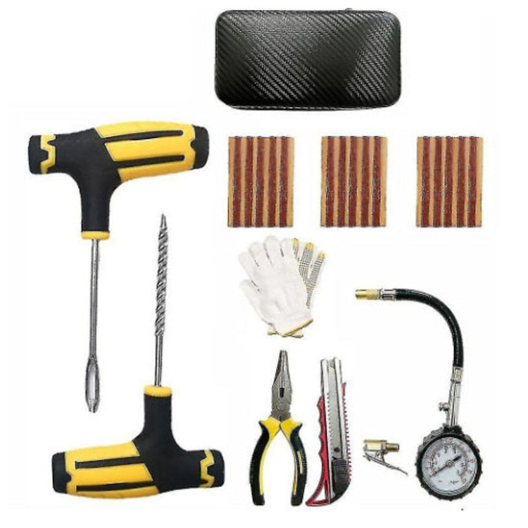 10pcs-1 Automotive Vacuum Tire Repair Tool Car Tire Patching Instrument Set - Tire Repair & Installation Tools by buy2fix | Online Shopping UK | buy2fix