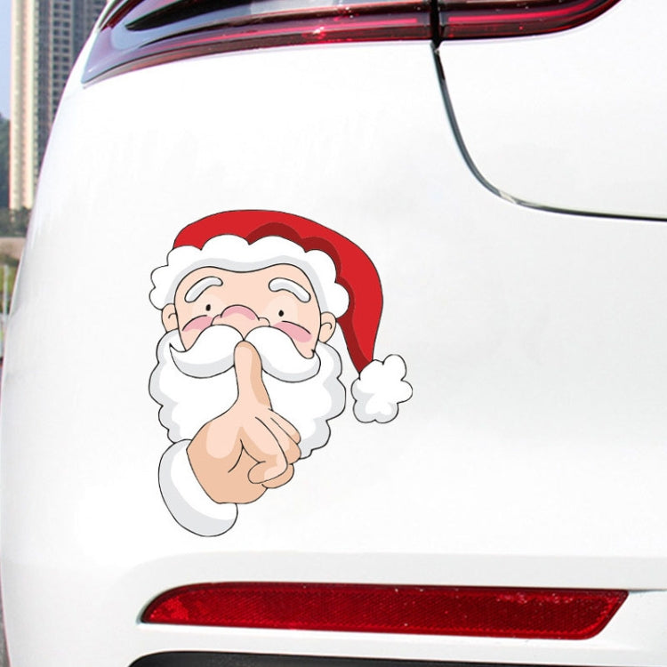 Santa Claus Elk Car Window Decorative Stickers Car Side Window Bumper Decal, Model: B Model 20 x 17cm - Decorative Sticker by buy2fix | Online Shopping UK | buy2fix