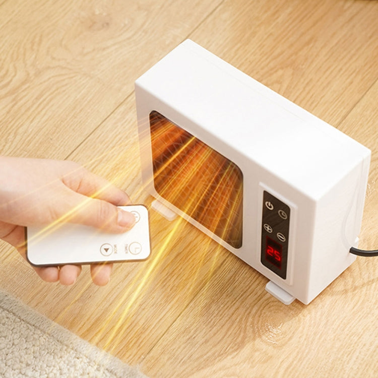 600W Desktop Electric Heater PTC Fast Heating Energy Saving Warm Fan With Remote Control(EU Plug) - Electric Heaters by buy2fix | Online Shopping UK | buy2fix