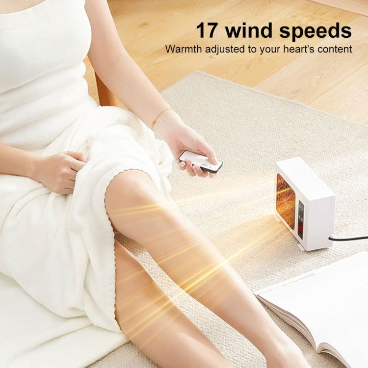 600W Desktop Electric Heater PTC Fast Heating Energy Saving Warm Fan Without Remote Control(EU Plug) - Electric Heaters by buy2fix | Online Shopping UK | buy2fix