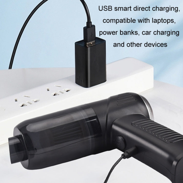 Car Household Mini Wireless USB Charging Fully Automatic Vacuum Cleaner(Black) - Vacuum Cleaner by buy2fix | Online Shopping UK | buy2fix