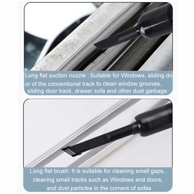 Car Household Mini Wireless USB Charging Fully Automatic Vacuum Cleaner(Black) - Vacuum Cleaner by buy2fix | Online Shopping UK | buy2fix