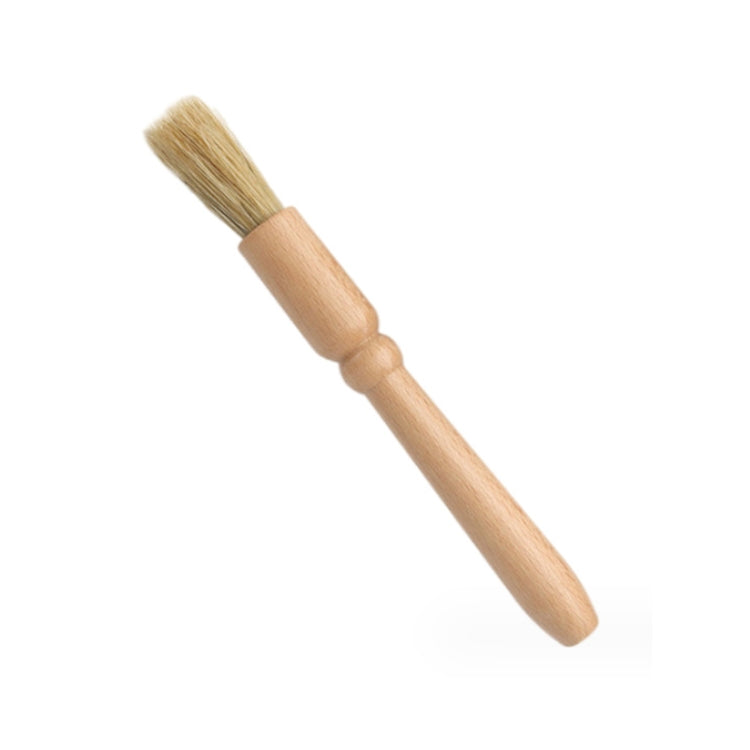 Car Interior Round Wooden Handle Air Vent Cleaning Brush(Wood Color) - Car washing supplies by buy2fix | Online Shopping UK | buy2fix
