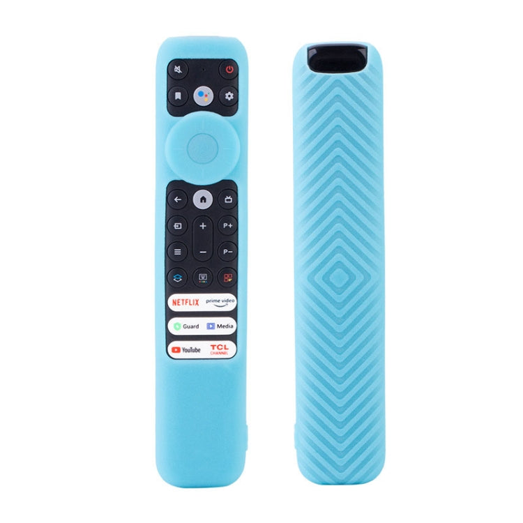 20.9 x 4.3 x 1.7cm For TCL RC902V Remote Control Protective Case FMR1/FAR2/FMR4 Universal Silicone Shockproof Covers(Luminous Blue) - Remote Control Covers by buy2fix | Online Shopping UK | buy2fix