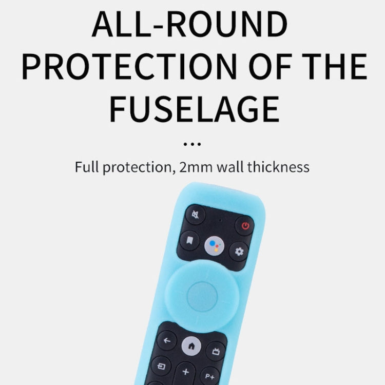 20.9 x 4.3 x 1.7cm For TCL RC902V Remote Control Protective Case FMR1/FAR2/FMR4 Universal Silicone Shockproof Covers(Luminous Blue) - Remote Control Covers by buy2fix | Online Shopping UK | buy2fix