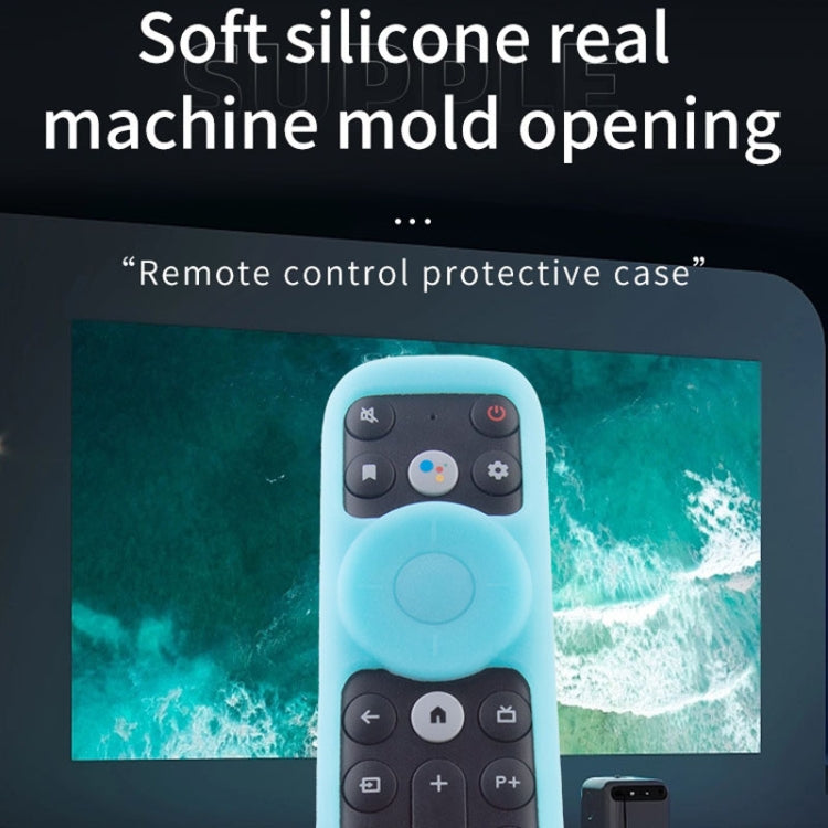 20.9 x 4.3 x 1.7cm For TCL RC902V Remote Control Protective Case FMR1/FAR2/FMR4 Universal Silicone Shockproof Covers(Luminous Blue) - Remote Control Covers by buy2fix | Online Shopping UK | buy2fix