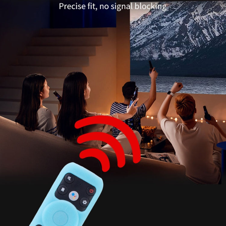 20.9 x 4.3 x 1.7cm For TCL RC902V Remote Control Protective Case FMR1/FAR2/FMR4 Universal Silicone Shockproof Covers(Luminous Blue) - Remote Control Covers by buy2fix | Online Shopping UK | buy2fix