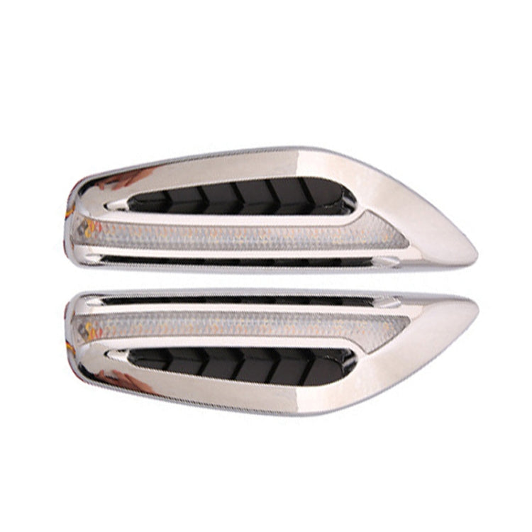 2pcs Car Fender Blade Dynamic Side Marker Lights 12V LED High Bright Daytime Running Lights(White) - Running Lights by buy2fix | Online Shopping UK | buy2fix
