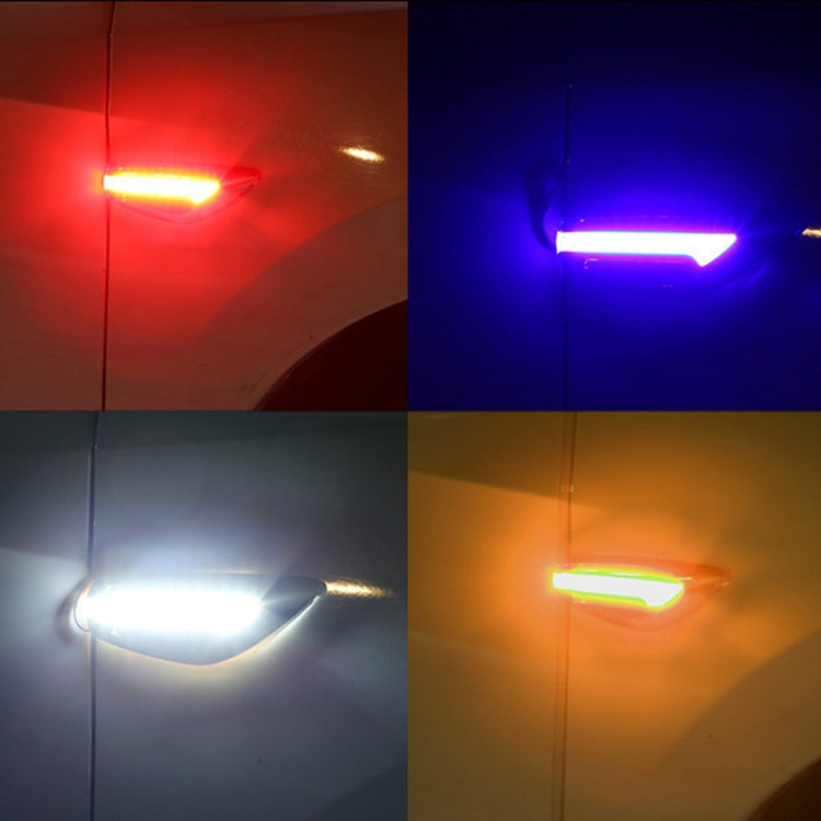 2pcs Car Fender Blade Dynamic Side Marker Lights 12V LED High Bright Daytime Running Lights(White) - Running Lights by buy2fix | Online Shopping UK | buy2fix