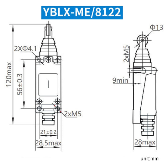 CHNT YBLX-ME8122 Limiter Travel Switches Micro Self-Resetting Stroke Switch by CHNT