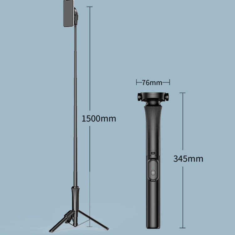 1.5m Magnetic Phone Extendable Selfie Stick Tripod with Wireless Remote ws-22001- 4 - Selfie Sticks by buy2fix | Online Shopping UK | buy2fix