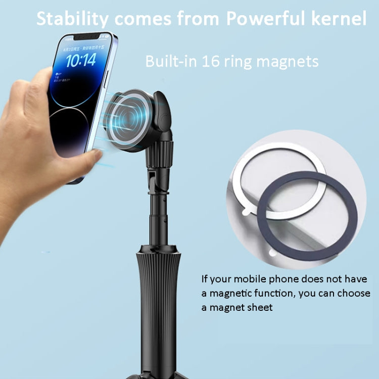 1.5m Magnetic Phone Extendable Selfie Stick Tripod with Wireless Remote ws-22001- 4 - Selfie Sticks by buy2fix | Online Shopping UK | buy2fix
