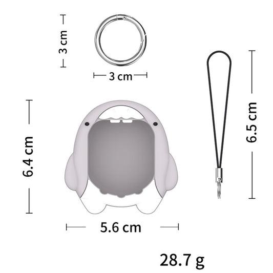 For Tamagotchi Uni (2023) Cartoon Shark Electronic Pet Game Console Silicone Protective Cover(C601) by buy2fix