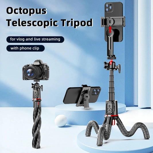 C03 Telescopic Pole With Remote Octopus Tripod Mobile Phone Camera Portable Handheld Photo Bracket - Stand by buy2fix | Online Shopping UK | buy2fix