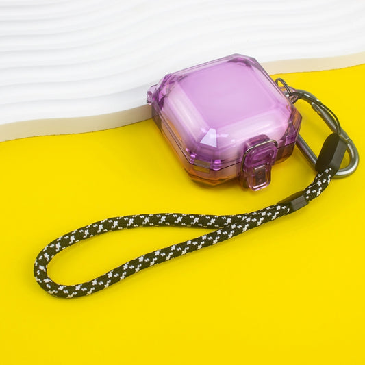 For Samsung Galaxy Buds Live/Pro/2 Magnetic Switch Bluetooth Earphone Protective Cover(Purple) by buy2fix