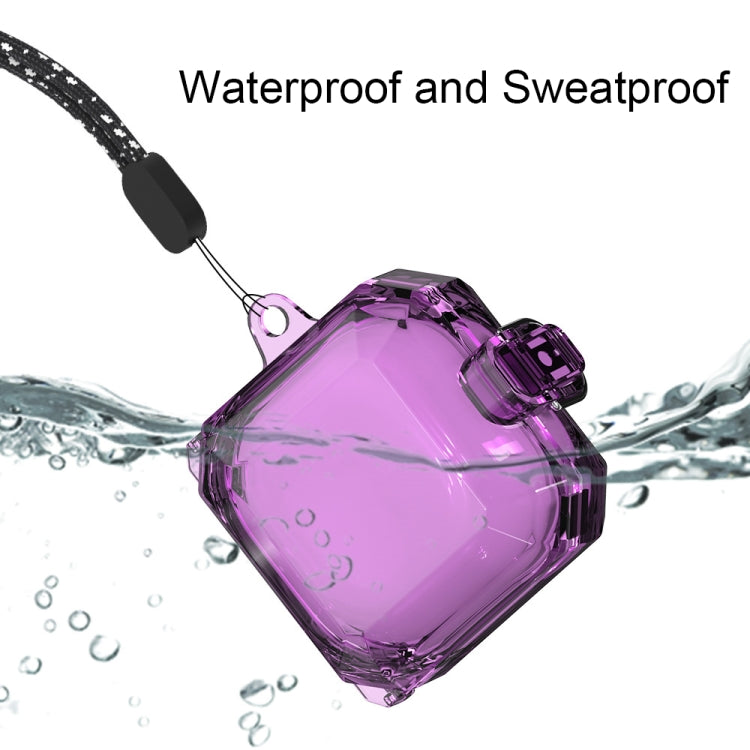 For Samsung Galaxy Buds Live/Pro/2 Magnetic Switch Bluetooth Earphone Protective Cover(Purple) - Samsung Earphone Case by buy2fix | Online Shopping UK | buy2fix