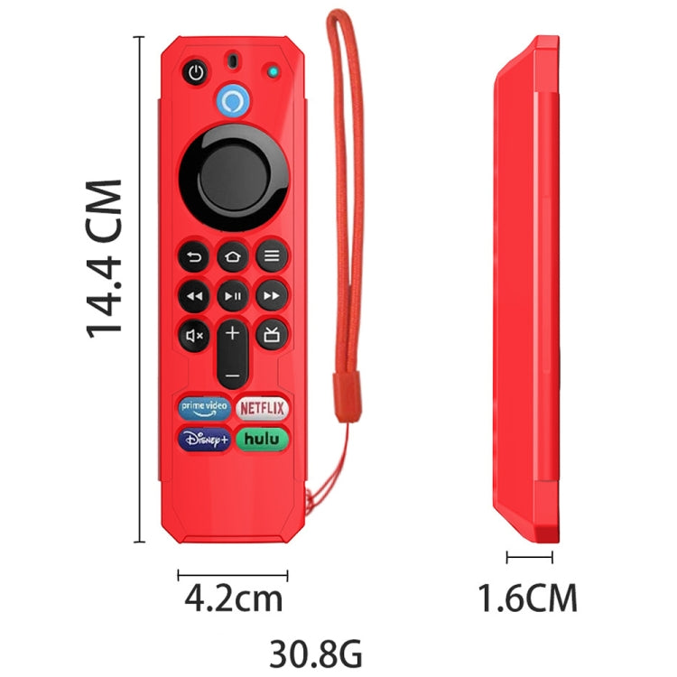 For Amazon Alexa Voice Remote 3rd Gen Anti-Fall And Protective Cover For TV Remote Control(Blue) - Remote Control Covers by buy2fix | Online Shopping UK | buy2fix