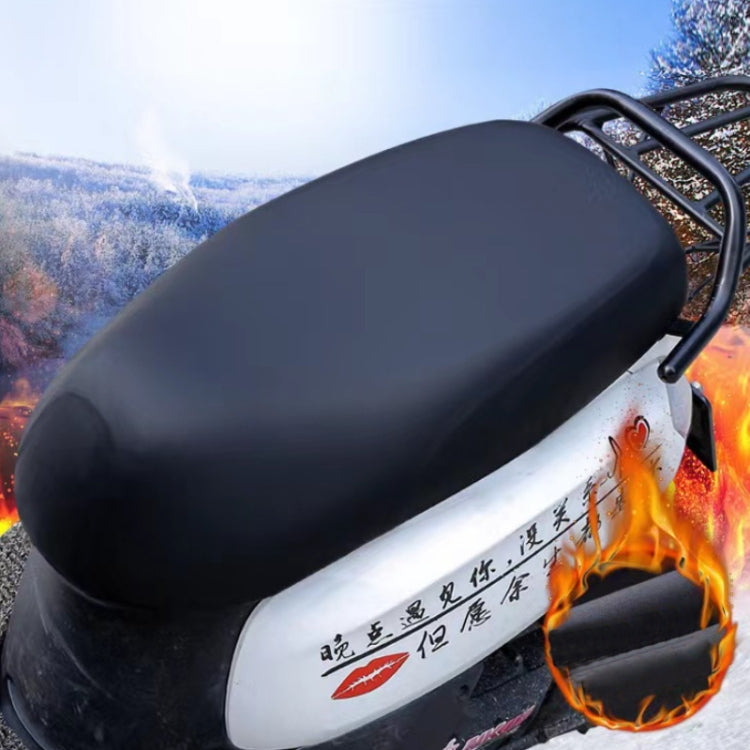 50-80cm Electric Vehicle Double-sided Thickened Scratch-resistant Plus Velvet Warm Seat Cushion by buy2fix