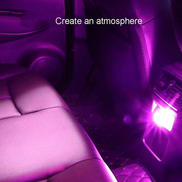 Car Diamond Model USB Ambient Light Charge-Free Plug And Play LED Decorative Lights(White Light) - Atmosphere lights by buy2fix | Online Shopping UK | buy2fix