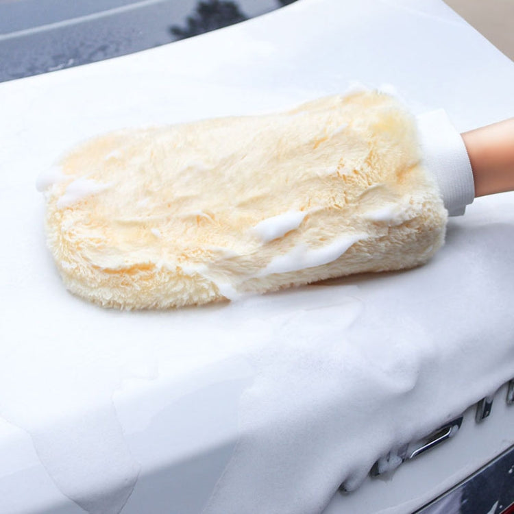 Double Sided Imitation Wool Waterproof Car Wash Gloves Car Cleaning And Maintenance Tools, Model: 8242 - Car washing supplies by buy2fix | Online Shopping UK | buy2fix