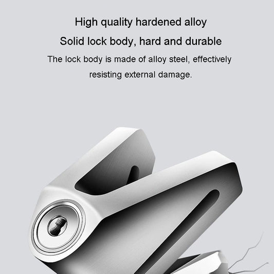 Electrical Vehicle Triangle Disc Brake Lock Universal Alloy Steel Anti-Theft Lock Scooter Padlock(Black) by buy2fix