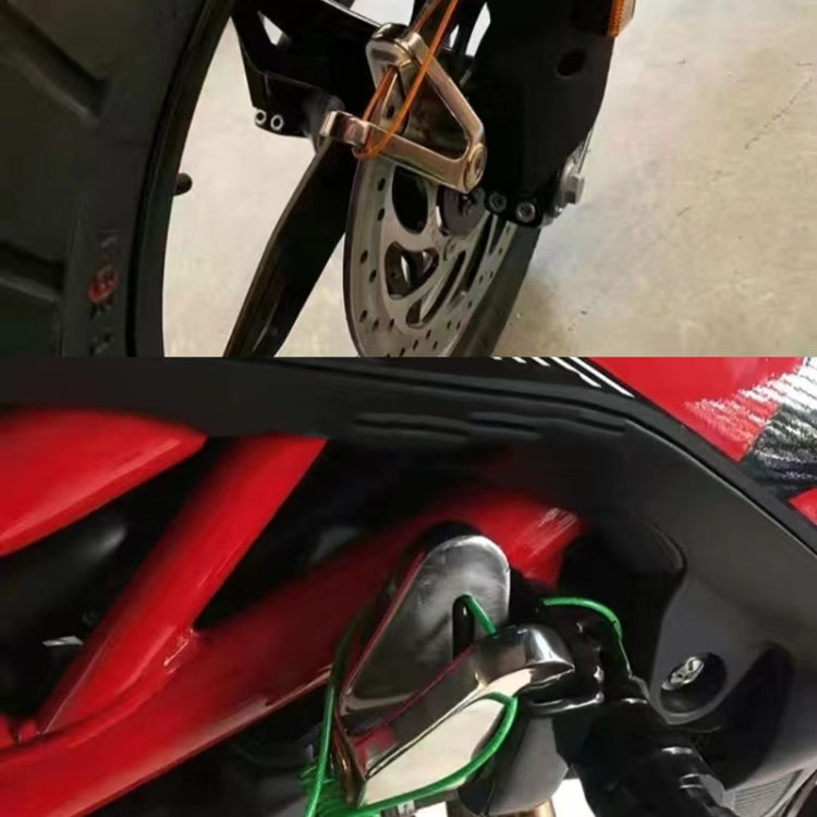 Electrical Vehicle Triangle Disc Brake Lock Universal Alloy Steel Anti-Theft Lock Scooter Padlock(Silver) by buy2fix