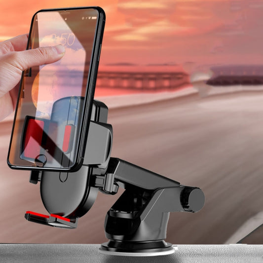 2 In 1 Car Cell Phone Telescopic Holder Universal Automobile Navigation Bracket(Red) by buy2fix