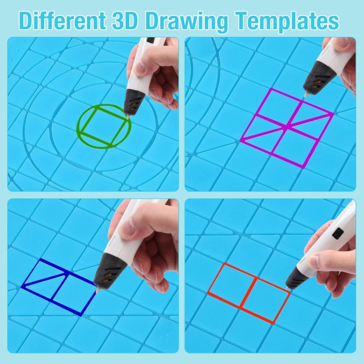 3D Printing Pen Copy Silicone DIY Painting Template Mat, Specification: Blue Large - Parts by buy2fix | Online Shopping UK | buy2fix