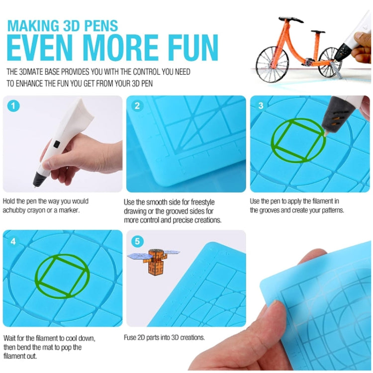 3D Printing Pen Copy Silicone DIY Painting Template Mat, Specification: Blue Large - Parts by buy2fix | Online Shopping UK | buy2fix