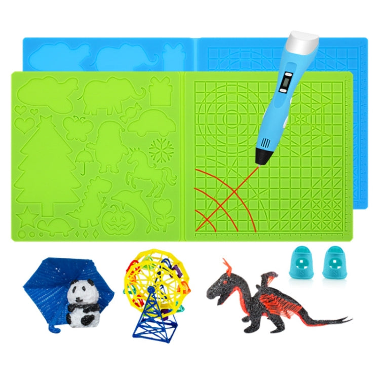 3D Printing Pen Copy Silicone DIY Painting Template Mat, Specification: Blue Large - Parts by buy2fix | Online Shopping UK | buy2fix