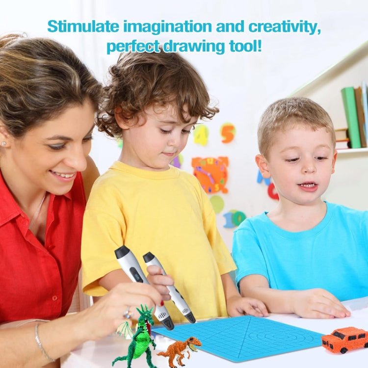 3D Printing Pen Copy Silicone DIY Painting Template Mat, Specification: Blue by buy2fix