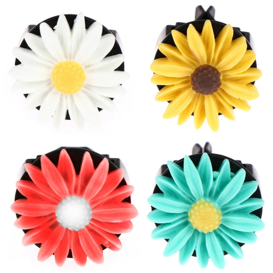 Colorful Resin Daisy Car Air Vent Aromatherapy Decorative Clip, Color: Red by buy2fix