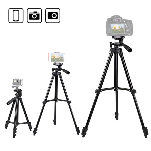 Portable Aluminum DSLR Camera Live Tripod Photography Retractable Landing Bracket, Specification: 150cm Tripod+Clip+Bag+Controller+Adaptor by buy2fix
