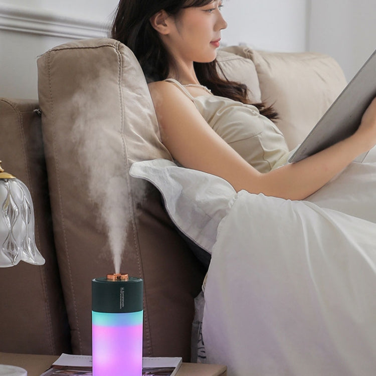 USB Colorful Cup Humidifier Home Car Ambient Light Desktop Air Purifier(Green) - Air Purifier by buy2fix | Online Shopping UK | buy2fix