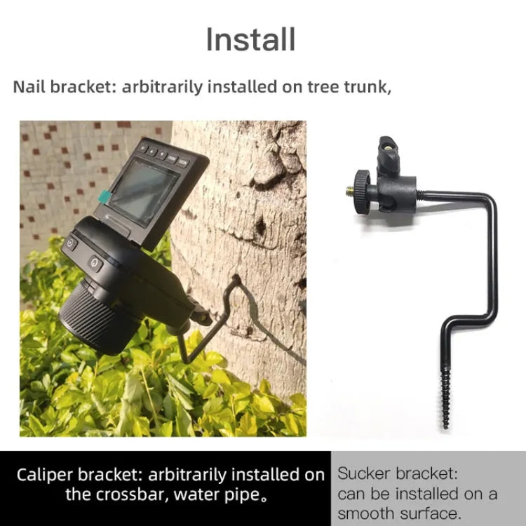 4K Time-Lapse Camera Microlight Full Color Night Vision Security Recording Construction Site Time-Lapse Camera(Black) - Video Cameras by buy2fix | Online Shopping UK | buy2fix