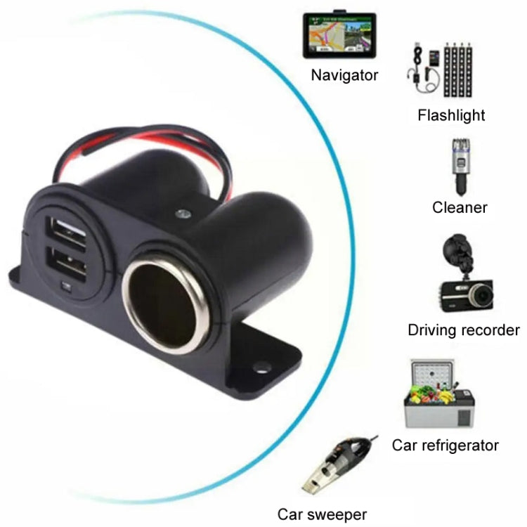 Car Charger Dual USB 3.1A/3100mA Modified With Cigarette Lighter(Bag+Screw) - DIY Modified Charger by buy2fix | Online Shopping UK | buy2fix