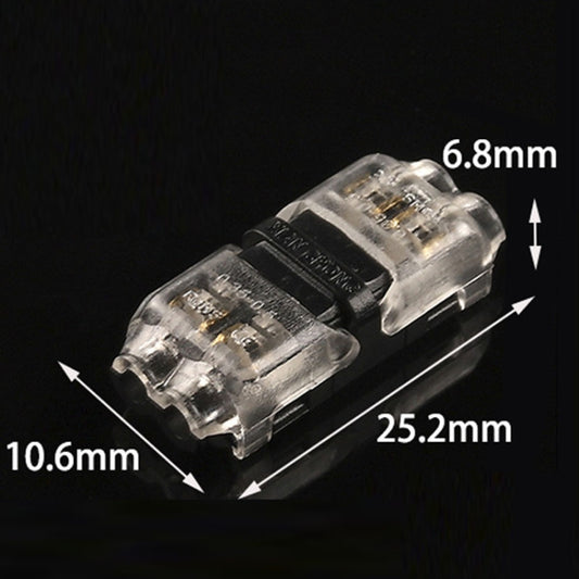 Straight Plug Quick Terminal Block No Strip Multifunctional Wire Connector, Model: H2-T by buy2fix