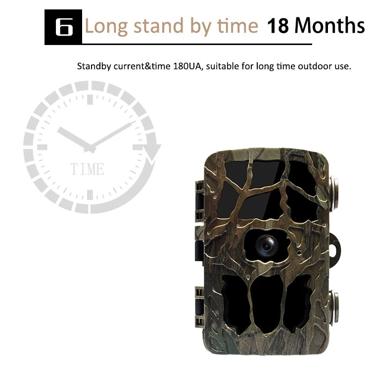 H982 4K Infrared Waterproof Induction Night Vision Monitor Animal HD Outdoor Cameras(Camouflage) - Hunting Cameras by buy2fix | Online Shopping UK | buy2fix