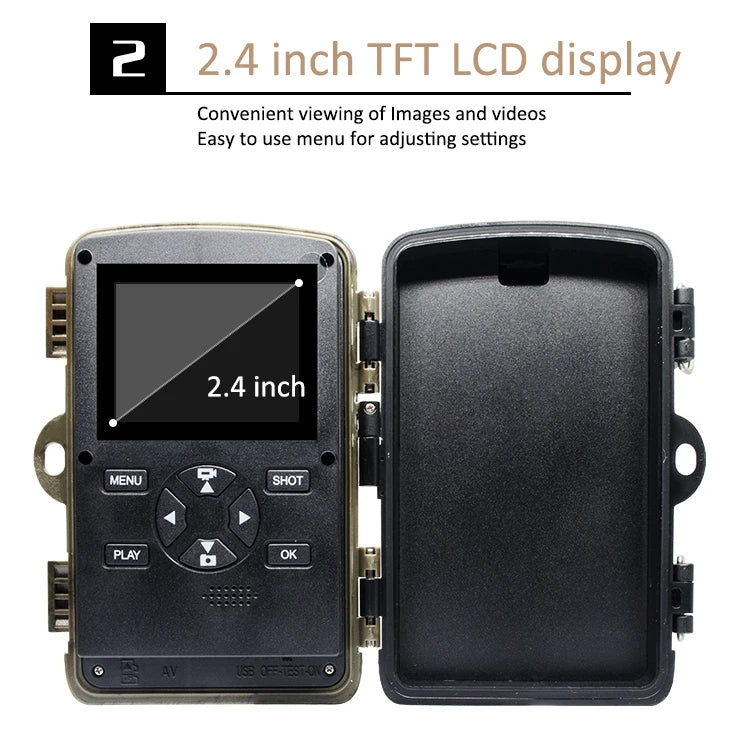 H982 4K Infrared Waterproof Induction Night Vision Monitor Animal HD Outdoor Cameras(Camouflage) - Hunting Cameras by buy2fix | Online Shopping UK | buy2fix