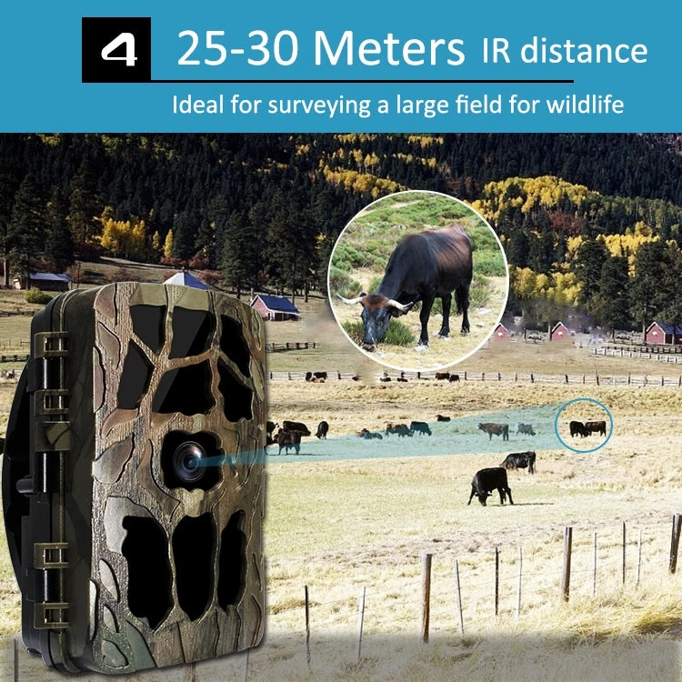 H982 4K Infrared Waterproof Induction Night Vision Monitor Animal HD Outdoor Cameras(Camouflage) - Hunting Cameras by buy2fix | Online Shopping UK | buy2fix