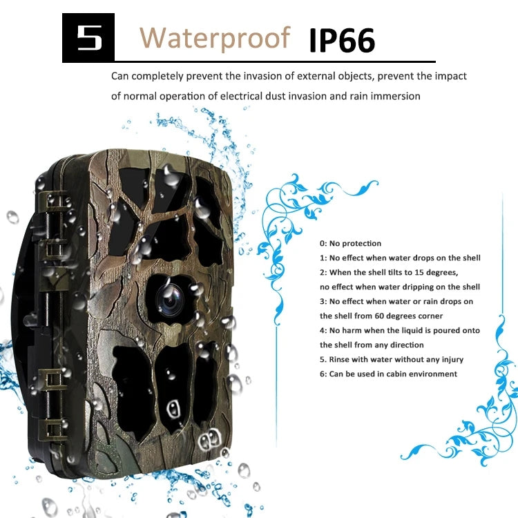 H982 4K Infrared Waterproof Induction Night Vision Monitor Animal HD Outdoor Cameras(Camouflage) - Hunting Cameras by buy2fix | Online Shopping UK | buy2fix