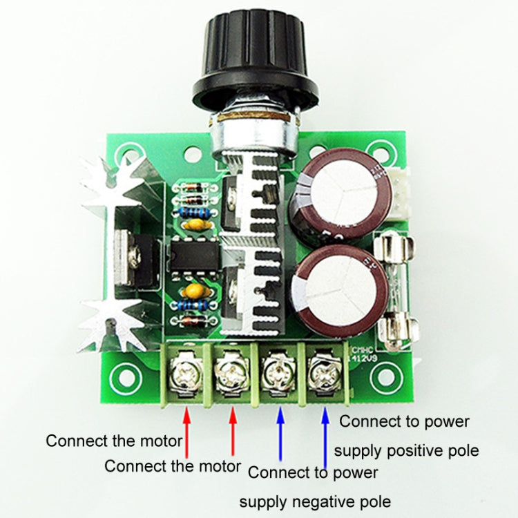 12V-40V 10A DC Motor Speed Controller PWM Stepless Speed Switch, Style: Without Stand - Power Module by buy2fix | Online Shopping UK | buy2fix