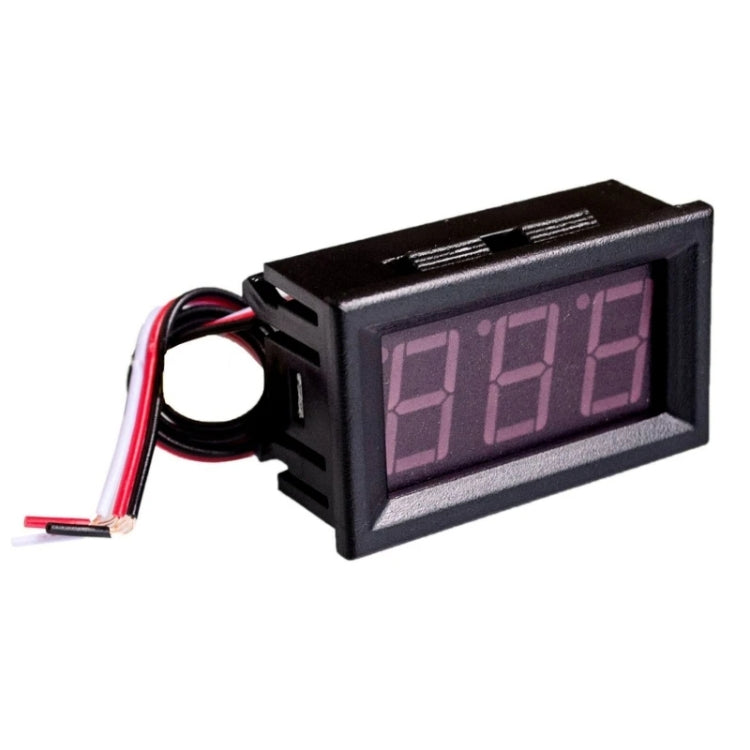 0V-30V 3 Wire DC Voltmeter Terminal 0.56 Inch LED Digital Voltmeter Accessories Reverse Connection Protection, Color: Red - Current & Voltage Tester by buy2fix | Online Shopping UK | buy2fix