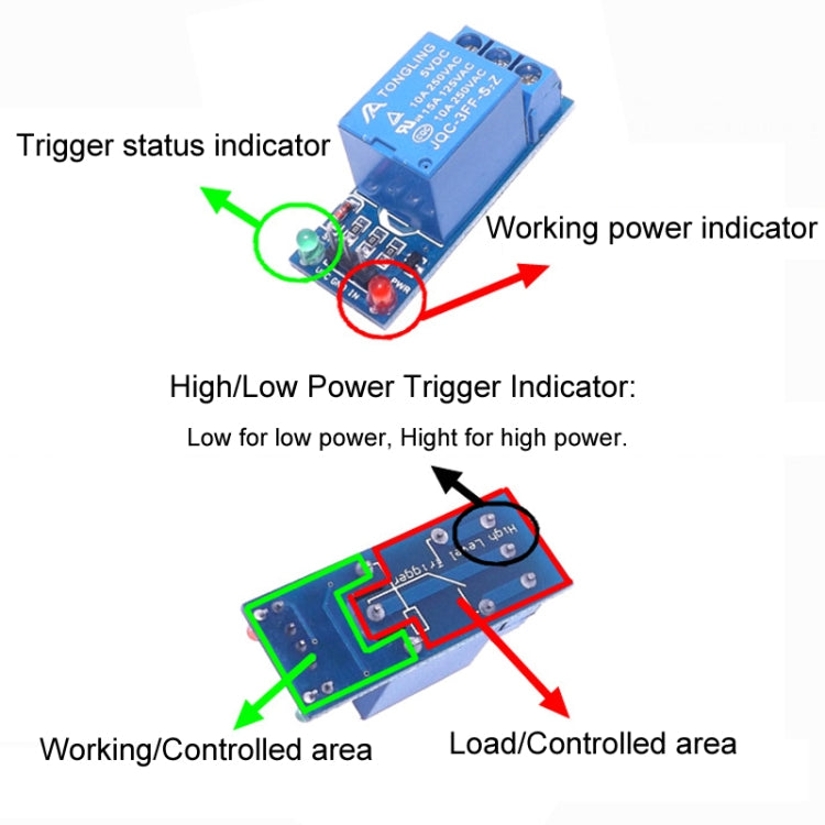 12V 1 Way Relay Module Low Power Trigger Relay Expansion Board - Relay Module by buy2fix | Online Shopping UK | buy2fix