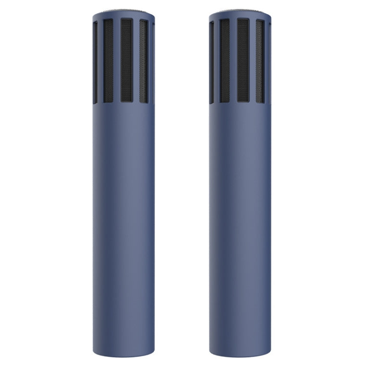 For Teslamic Microphone 1pair Silicone Protective Case Wireless Mic Cover(Midnight Blue) - Microphone by buy2fix | Online Shopping UK | buy2fix