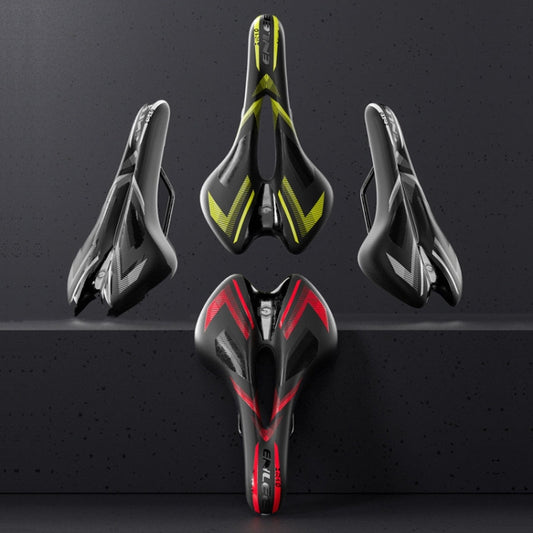 ENLEE E-ZD310 Bicycle Shockproof Cushion Outdoor Cycling Mountain Bike Saddle(Red) by ENLEE