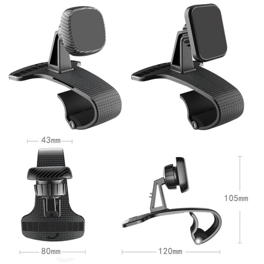 Magnetic Mobile Phone Car Holder Dashboard Parking Number Plate(X1+C1 Black) by buy2fix