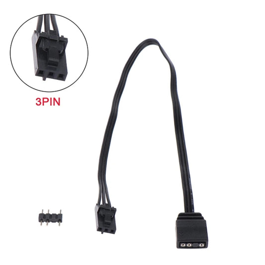 3Pin For Pirate Ship Controller Adapter Cable QL LL120 ICUE Divine Light Synchronization(25cm) - Cables & Connectors by buy2fix | Online Shopping UK | buy2fix